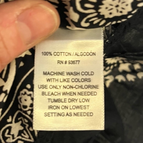 A.N.A  Black & White Boho Midi Dress – Size XL - Picture 6 of 7